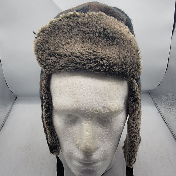 Dorfman Pacific Co Adults Small Medium Plaid Aviator Hat Winter Warm Outdoors - Picture 2 of 9